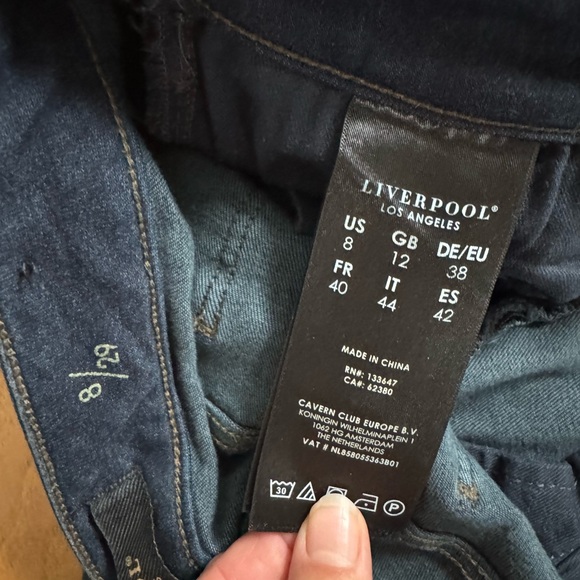 Liverpool Deep Indigo Women's Skinny Jeans - Picture 6 of 7